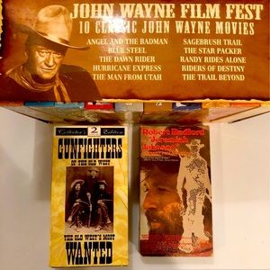 John wayne film fest movie collection - John Wayne Movies , vintage movies , vhs
